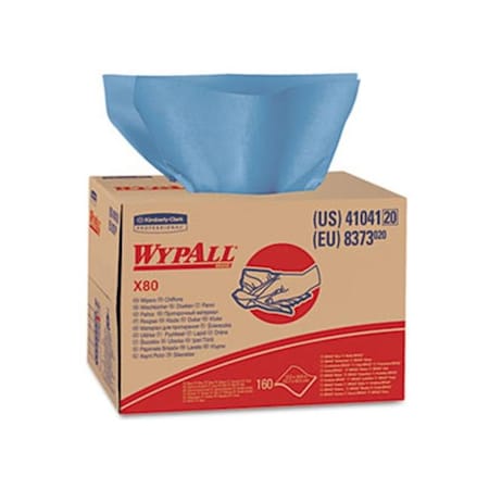 Kimberly-Clark Professional Kimberly-Clark Professional* 41041 WYPALL X80 Wipers Brag Box HYDROKNIT 12 .5 x 16 .8 160 Wipers-Carton 41041